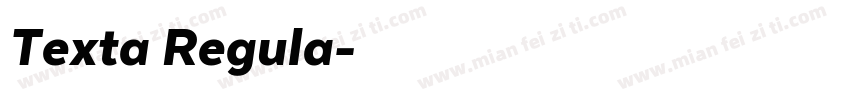 Texta Regula字体转换